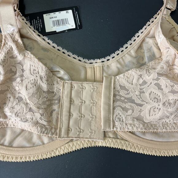 Bali Lace and Smooth Seamless Cup Underwire Bra 40D Taupe  NWT - Picture 4 of 7